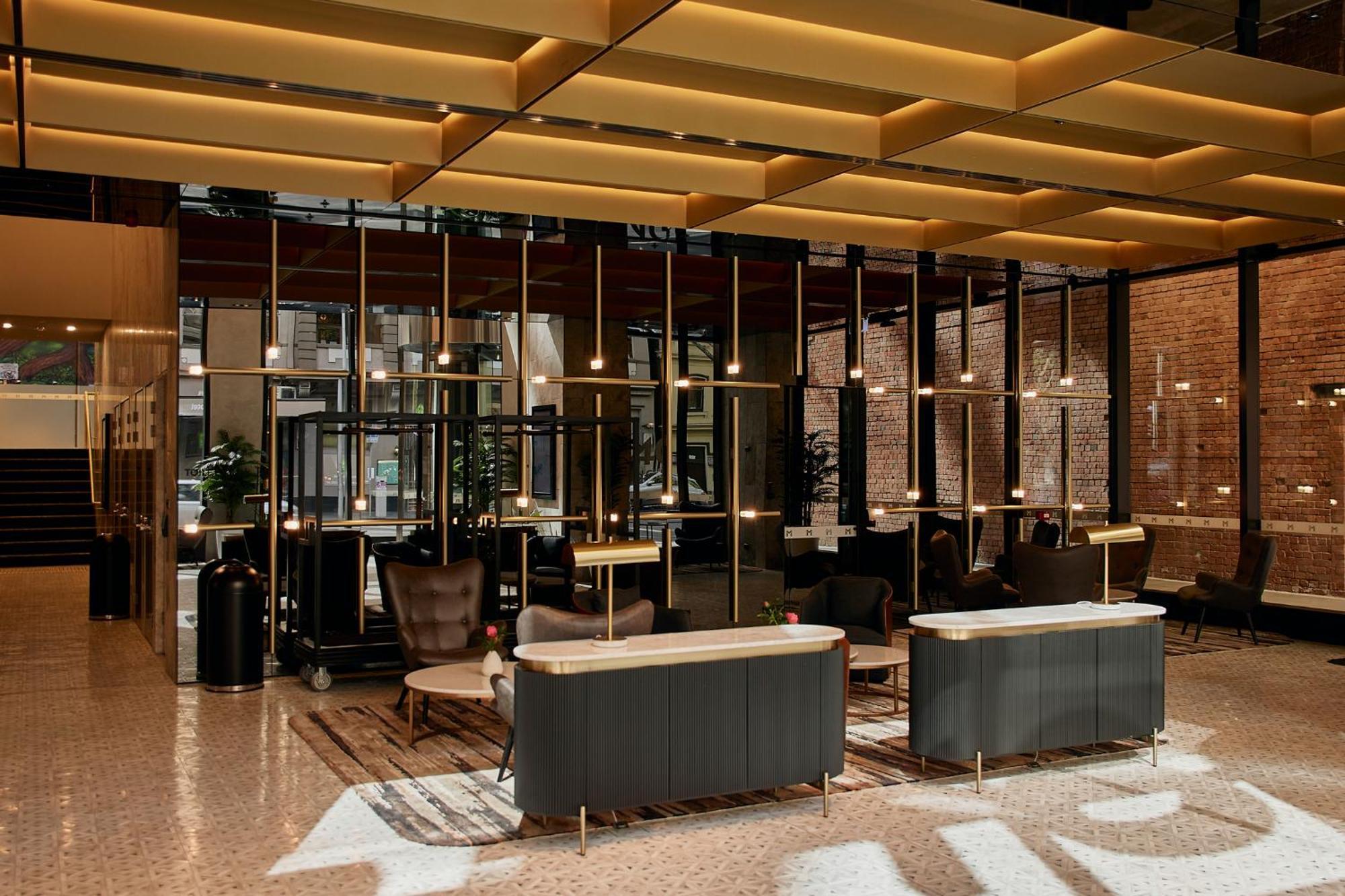 Meriton Suites เมลเบิร์น ภายนอก รูปภาพ The lobby of the hotel